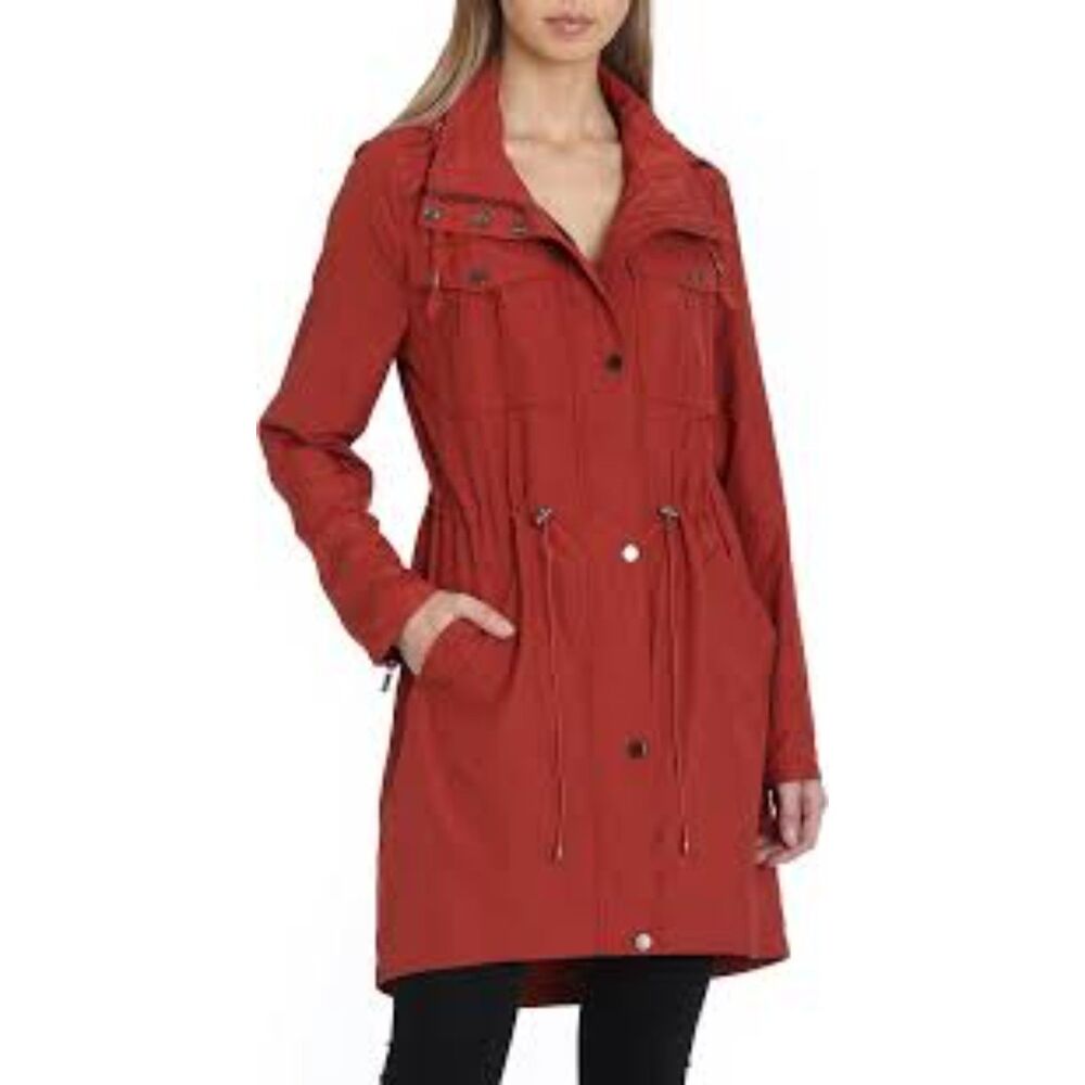 Badgley Mischka Women's Dakota Water Repellent Rain Anorak XS